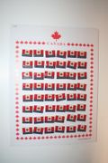 48 CANADA COUNTRY FLAG LARGE SQUARE LAPEL BADGE PIN SET ... WHOLESALE CANADIAN .. NEW