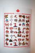 48 CANADA DIFFERENT DESIGNS PIN LAPEL BADGE SET ... WHOLESALE .. CANADIAN .. NEW