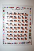 48 USA UNITED STATES LARGE COUNTRY FLAG LAPEL BADGE PIN SET ... WHOLESALE ... NEW