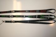 50 NINTENDO WII / X-BOX 360 / PLAYSTATION 3 LANYARDS KEYCHAINS PASSHOLDERS...WHOLESALE PRICES