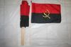 6 ANGOLA COUNTRY FLAG 12" X 18" STICK FLAGS .. NEW