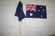 6 AUSTRALIA COUNTRY FLAG 12" X 18" STICK FLAGS .. NEW