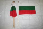 6 BULGARIA COUNTRY FLAG 12" X 18" STICK FLAGS .. NEW