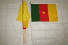 6 CAMEROON COUNTRY FLAG 12" X 18" STICK FLAGS .. NEW