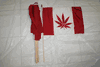 6 CANADA MARIJUANA COUNTRY FLAG 12" X 18" STICK FLAGS .. NEW