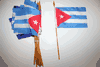 6 CUBA COUNTRY 4" X 6" SMALL STICK FLAG WITH 10" POLE ... NEW