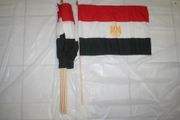 6 EGYPT COUNTRY FLAG 12" X 18" STICK FLAGS .. NEW