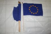 6 EUROPEAN UNION 12" X 18" LARGE STICK FLAGS ..NEW