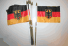 6 GERMANY WITH EAGLE COUNTRY FLAG 4" X 6" SMALL STICK FLAG WITH 10" POLE .. DEUTSCHLAND .. NEW 6 GERMANY WITH EAGLE COUNTRY FLAG 4" X 6" SMALL STICK FLAG WITH 10" POLE .. DEUTSCHLAND .. NEW