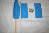 6 GUATEMALA COUNTRY FLAG 12" X 18" LARGE STICK FLAGS . NEW