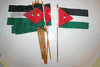 6 JORDAN COUNTRY FLAG 4" X 6" SMALL STICK FLAGS ON 10" POLE ... NEW
