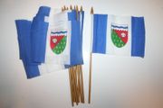 6 NORTHWEST TERRITORES CANADIAN PROVINCIAL 4" X 6" INCH SMALL STICK FLAG WITH 10" POLE ... NEW