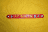 AC MILAN FC RED WRISTBAND BRACELET SOCCER FOOTBALL NEW