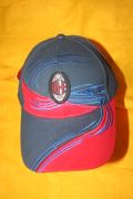 AC MILAN FOOTBALL CLUB BLUE & RED FUNKY DESIGN HAT CAP ... NEW