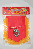 AC MILAN FOOTBALL CLUB SMALL RED MINI BANNER .. NEW