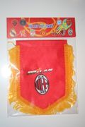 AC MILAN FOOTBALL CLUB SMALL RED MINI BANNER .. NEW