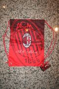 AC MILAN FOOTBALL CLUB SOCCER DRAW STRING SHOULDER BAG NAPSACK  .. NEW