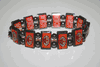 AC MILAN SOCCER FOOTBALL CLUB FLEXIBLE METAL SPORTS BRACELET WRISTBAND .NEW