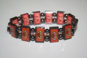 AC MILAN SOCCER FOOTBALL CLUB FLEXIBLE METAL SPORTS BRACELET WRISTBAND .NEW