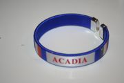 ACADIA BLUE FLEXIBLE C BRACELET WRISTBAND .. ACADIAN FLAG .. NEW