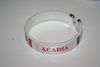 ACADIA WHITE FLEXIBLE C BRACELET WRISTBAND .. ACADIAN FLAG ..  NEW