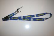 ACORES COUNTRY FLAG BLUE LANYARD KEYCHAIN PASSHOLDER .. NEW