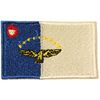 ACORES COUNTRY FLAG SMALL IRON ON PATCH CREST BADGE .. AZORES .. NEW
