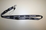 ACURA BLACK HIGH QUALITY CAR LANYARD KEYCHAIN PASSHOLDER .. NEW