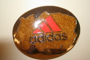 ADIDAS LOGO METAL GOLD BELT BUCKLE ... NEW
