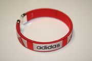 ADIDAS RED FLEXIBLE METAL NYLON BRACELETS ... NEW