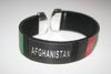 AFGHANISTAN BLACK SUPER THICK COUNTRY FLAG FLEXIBLE BRACELET WRISTBAND ... NEW