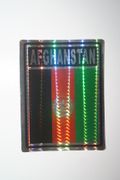 AFGHANISTAN COUNRY FLAG SMALL METALIC AUTOMOBILE BUMPER STICKER DECAL ..NEW