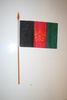 AFGHANISTAN COUNTRY 4" X 6" SMALL STICK FLAG WITH 10" POLE ..NEW