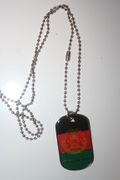 AFGHANISTAN COUNTRY FLAG DOG TAG NECKLACE ... NEW