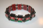 AFGHANISTAN COUNTRY FLAG FLEXIBLE METAL REVERSIBLE SPORTS BRACELET ... NEW