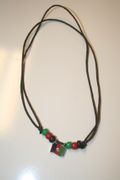 AFGHANISTAN COUNTRY FLAG METAL NECKLACE CHOKER ... NEW