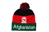 AFGHANISTAN COUNTRY FLAG TOQUE HAT WITH POM POM