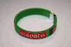 AFGHANISTAN GREEN COUNTRY FLAG FLEXIBLE METAL NYLON BRACELET ... NEW