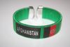 AFGHANISTAN GREEN SUPER THICK COUNTRY FLAG FLEXIBLE BRACELET .. NEW
