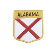 ALABAMA USA SHIELD FLAG IRON ON PATCH CREST BADGE 3 X 3 1/2 INCHES ... NEW