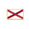 ALABAMA USA STATE FLAG IRON ON PATCH CREST BADGE 2 1/8 X 3 1/4 INCHES ... NEW