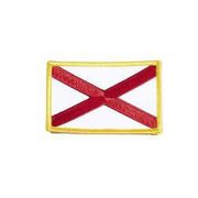 ALABAMA USA STATE FLAG IRON ON PATCH CREST BADGE 2 1/8 X 3 1/4 INCHES ... NEW