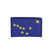 ALASKA USA STATE FLAG IRON ON PATCH CREST BADGE 2 1/8 X 3 1/4 INCHES ... NEW