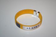 ALASKA YELLOW STATE FLAG FLEXIBLE BRACELET WRISTBAND .. NEW