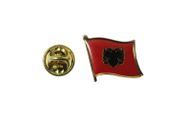 ALBANIA COUNTRY FLAG METAL LAPEL PIN BADGE .. NEW