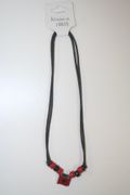 ALBANIA COUNTRY FLAG METAL NECKLACE CHOKER .. NEW