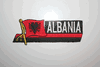 ALBANIA COUNTRY FLAG WORD IRON-ON PATCH CREST BADGE .. NEW