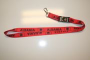 ALBANIA RED COUNTRY FLAG LANYARD KEYCHAIN PASSHOLDER NECKSTRAP ... NEW