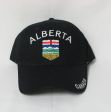 ALBERTA BLACK CANADIAN PROVINCIAL HAT CAP ... CANADA PROVINCE .. NEW
