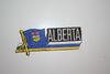 ALBERTA PROVINCIAL FLAG WORD IRON-ON PATCH CREST BADGE .. CANADIAN CANADA .. NEW